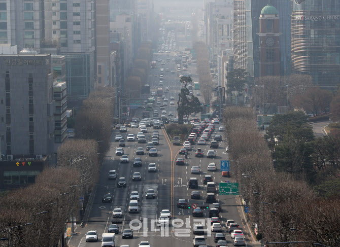 [포토] 초미세먼지 '나쁨'