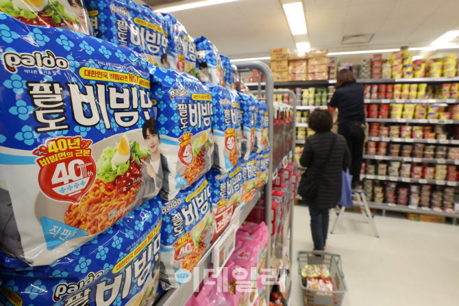 [포토]팔도 비빔면 가격 인상