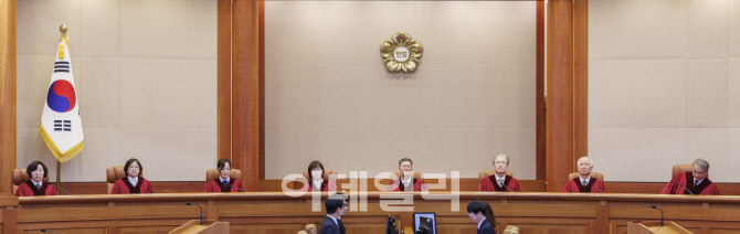 [포토]헌법재판소, 박성재 법무부 장관 탄핵 '기각'