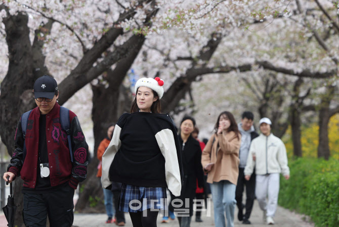 [포토]'봄인데 추워요'