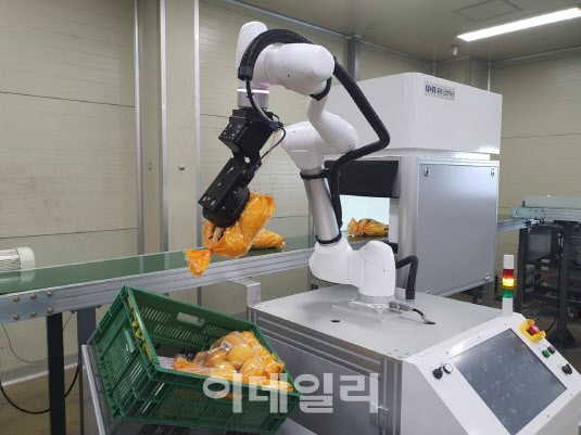 유온로보틱스, 성주월항농협APC와 AI 로봇 자동 포장 PoC