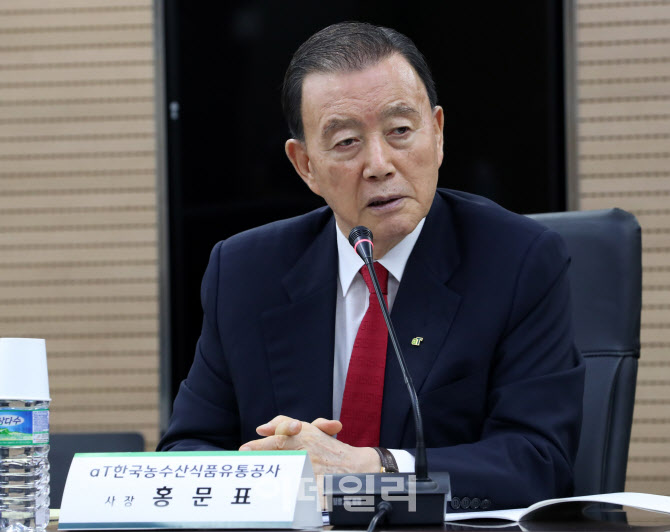 [포토] 홍문표 사장, "aT의 기능 확대와 혁신 이행"