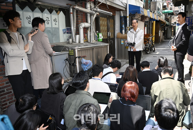 [포토] 기자 브리핑하는 한덕수 후보