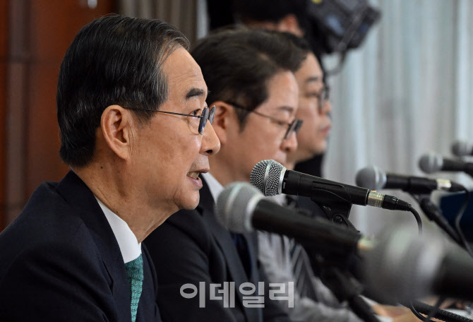 [포토]한덕수 “쪼개진 대한민국, 개헌으로 재통합…성공 즉시 직 내려놓을 것”