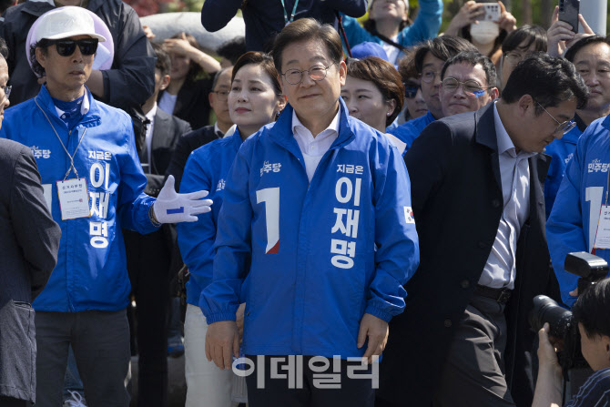[포토]동탄에 온 이재명 대선 후보