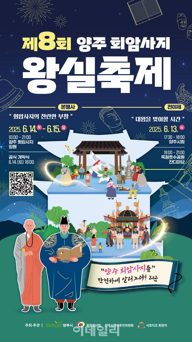 양주 '회암사지 왕실 축제' 시민 참가자 모집