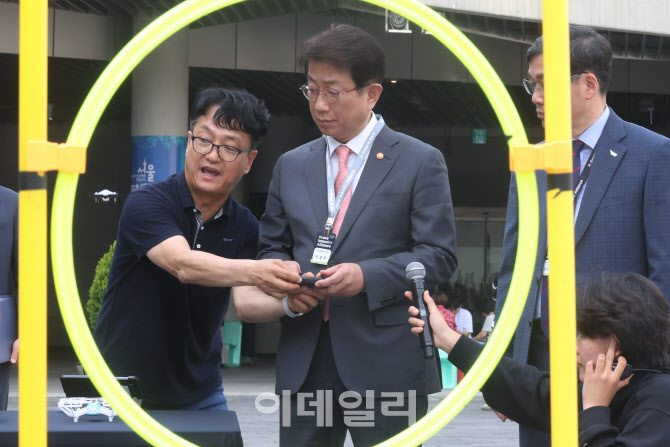 [포토]박상우 장관, 드론 조종