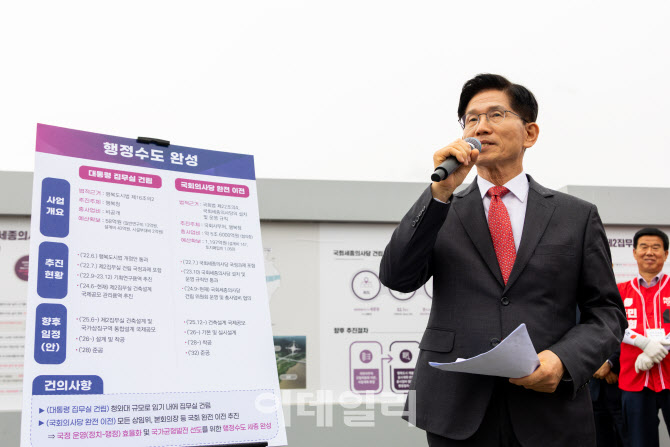 [포토]김문수 후보, 행정수도 공약 발표