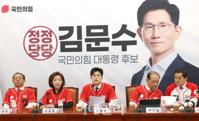 [포토]'국민의힘 중앙선대위 회의' 개최