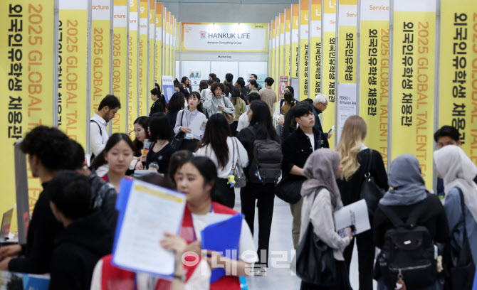 [포토]인파로 북적이는 일자리 박람회 '2025 글로벌 탤런트 페어'