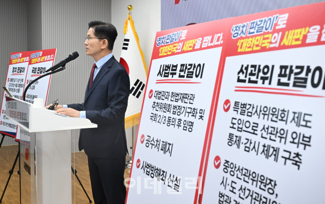 [포토]김문수, 정치개혁 관련 긴급 기자회견
