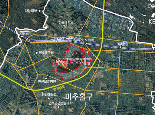인천시, 내년 2월 수봉공원 일대 고도 제한 완화 고시