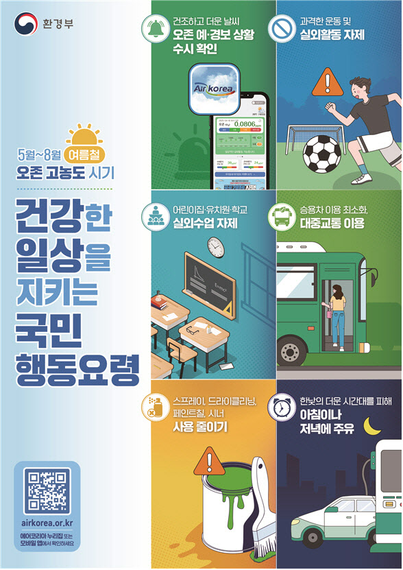 인천시, 여름철 고농도 오존 발생 대책 추진