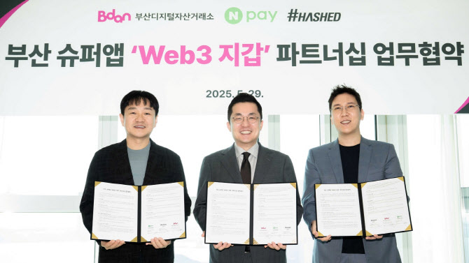 ‘부산發 웹3 핀테크 시동… 해시드·네이버페이·부산디지털자산거래소 맞손