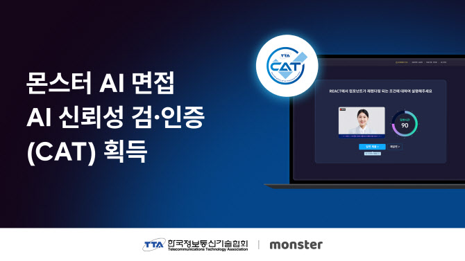 무하유, AI 면접 서비스 ‘몬스터’ TTA AI 신뢰성 인증 획득