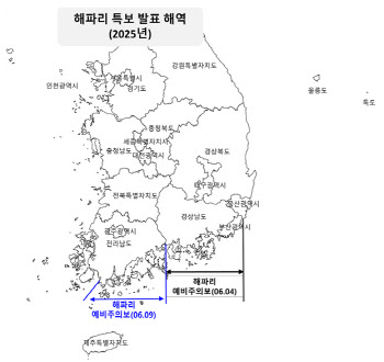 해수부, 해파리 대량발생 위기경보 '관심'→'주의' 격상
