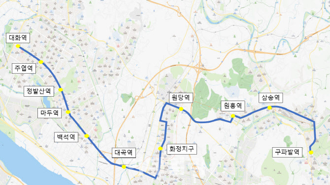 고양시, 구파발~대화 연결 심야버스 N999 운행