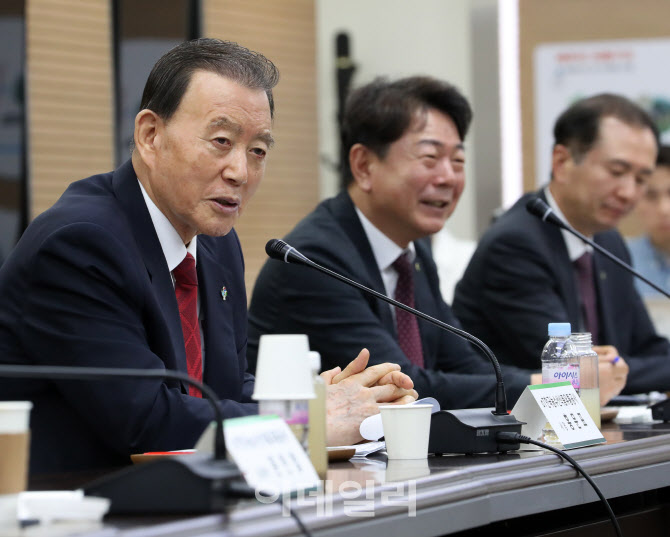 [포토] 홍문표 aT 사장 , 조직·경영 혁신자문위원회 주재