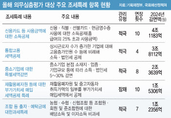 ‘좀비 공제항목’에 10조 혈세 줄줄…“심층평가 실효성 높여야”