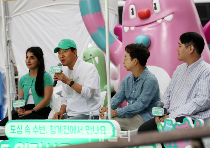 [포토] 워터서울 토크콘서트 발언하는 오세훈 시장