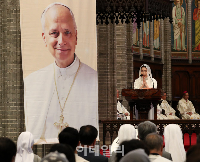 [포토] 교황 선출 감사 미사열린 명동성당
