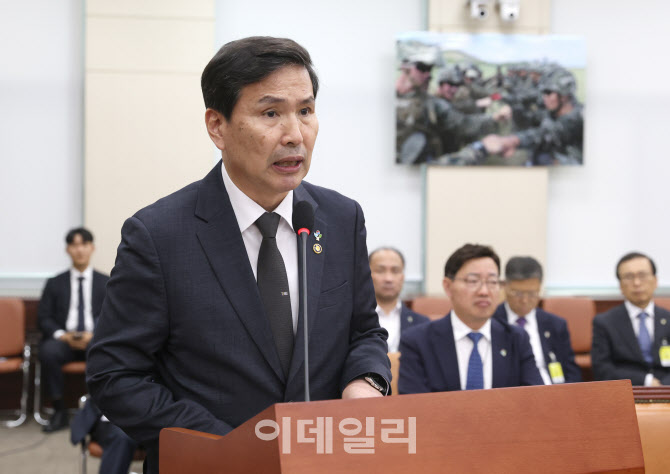 [포토]추가경정예산안 제안설명하는 김선호 국방부 장관 직무대행