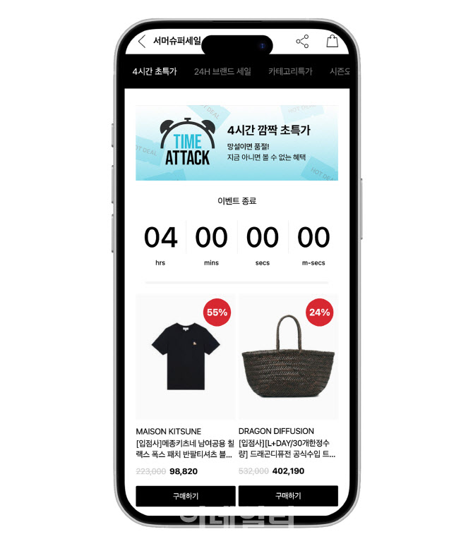LF몰, 타임세일·큐레이션 통했다…‘서머슈퍼세일’ 51만명 몰려