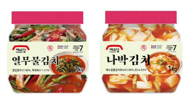 여름철 ‘별미김치’ 매출 급증… 예소담, 열무김치 판매 10배 성장