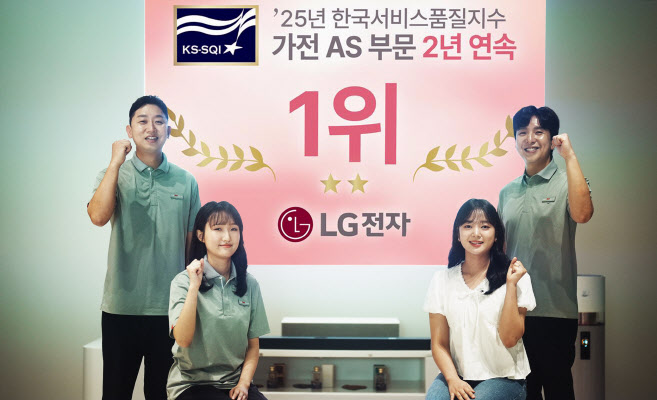 "AI 대거 도입"…삼성·LG, 서비스 품질 나란히 1위(종합)
