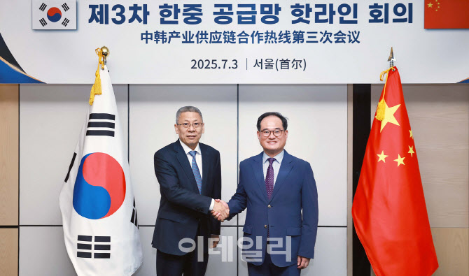 한·중, 제3차 공급망 핫라인 회의 개최…공급망 협력 논의