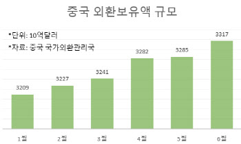 中 외환보유액 6개월째 증가세, 금 보유도 계속 늘려