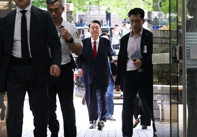 [포토] 윤석열 전 대통령, 구속 전 피의자 심문