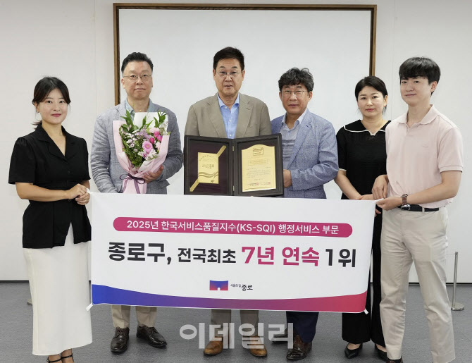 [포토] 종로구, '한국서비스품질지수' 7년 연속 1위