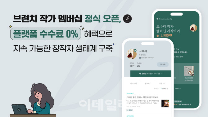 카카오, 유료 콘텐츠 구독 서비스 '브런치 작가 멤버십' 출시