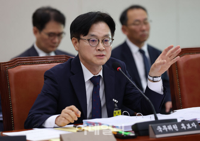 [포토]인사청문회, '답변하는 김정관 후보자'