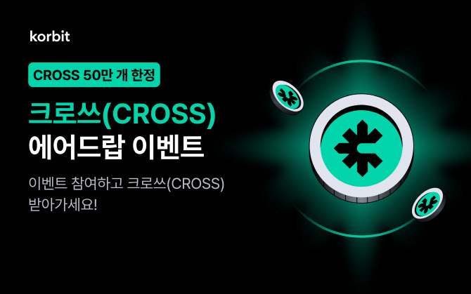코빗, ‘크로쓰(CROSS)’ 상장 기념 에어드랍 이벤트 실시