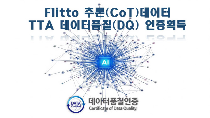플리토, 국내 첫 ‘AI 논리추론 CoT 데이터’ TTA 데이터품질 인증 획득