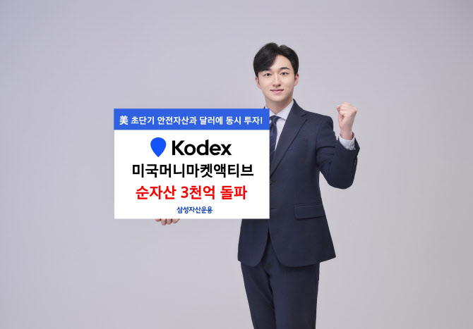 삼성운용, ‘KODEX 미국머니마켓액티브’ 순자산 3000억 돌파