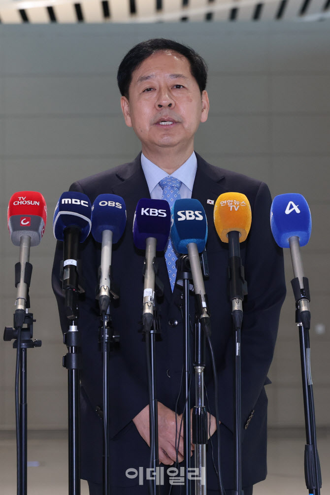 [포토]워싱턴으로 출국하는 구윤철 부총리