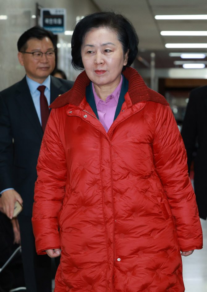 [속보]‘공천개입 의혹’ 김영선, 김건희 특검 출석