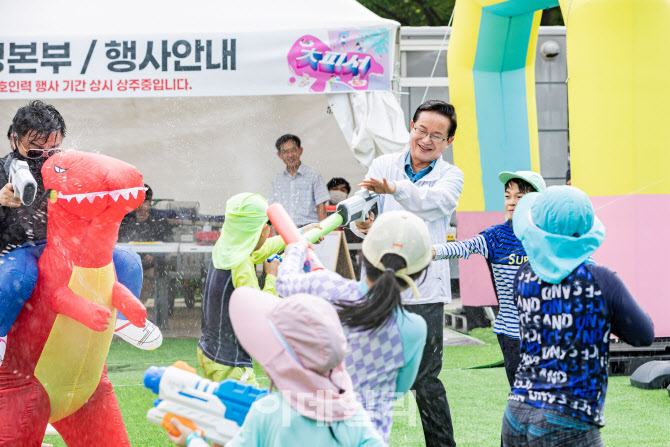 [포토] 영등포구, 여름 물놀이 축제