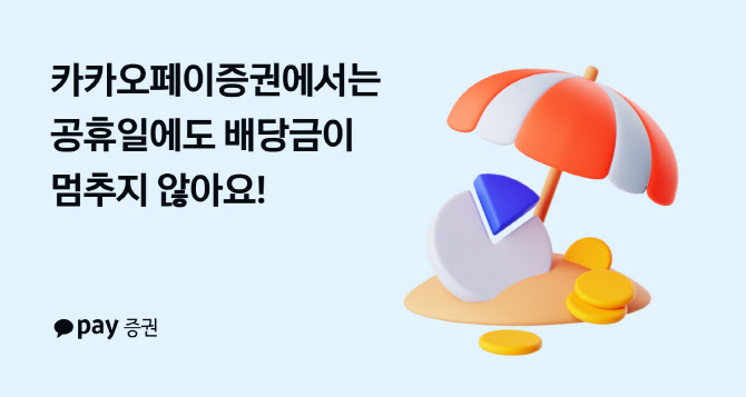 카카오페이증권, 업계 최초 ‘공휴일 배당금 지급’ 시작