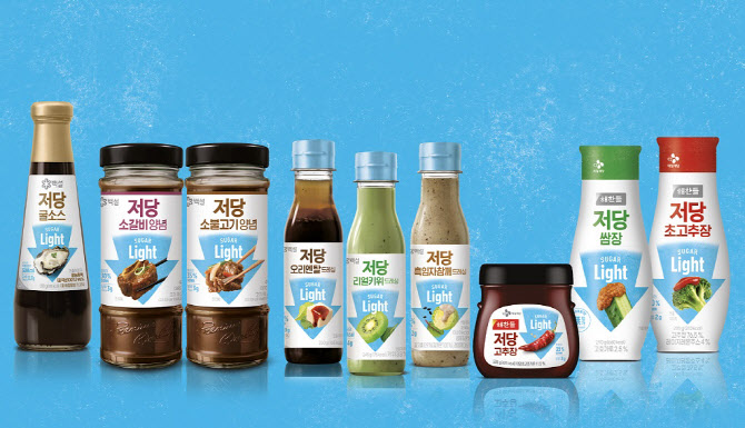 CJ제일제당, 저당 소스·장류 시장 키운다…‘슈가라이트’ 9종 론칭