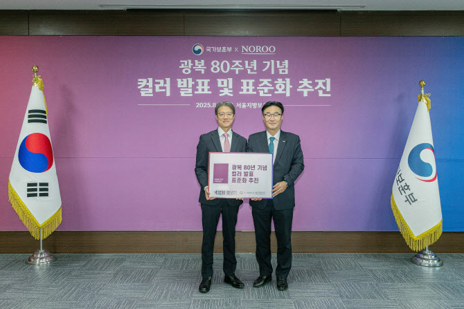 노루페인트, 국가보훈부와 함께 광복 컬러 표준화…제품화·확산 전담
