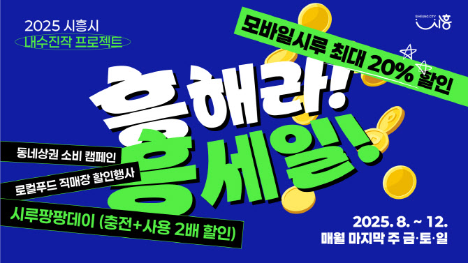 시흥시, 연말까지 소비진작 ‘흥해라 흥세일’ 추진