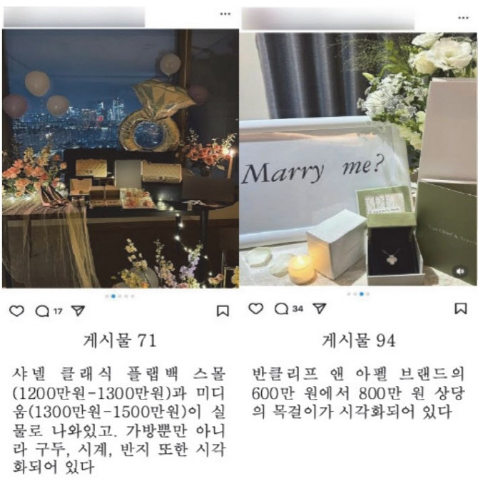 “시그니엘 호텔서 샤넬백”…요즘 프러포즈, 어떻길래
