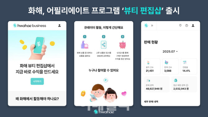 화해, 상품 링크로 수익 창출하는 '뷰티편집샵' 출시