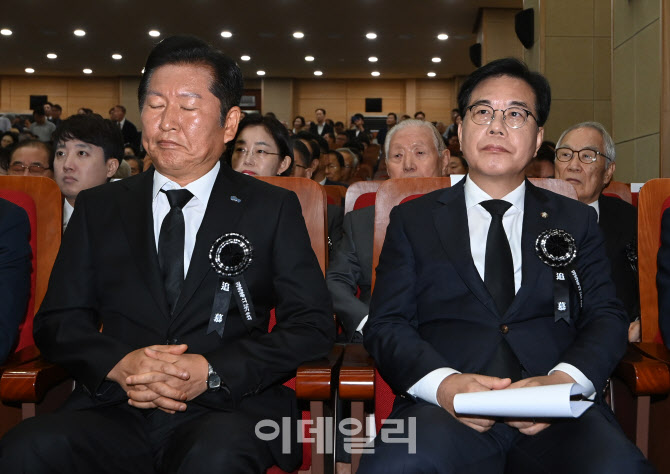 [포토] 정청래 대표와 송언석 비대위원장
