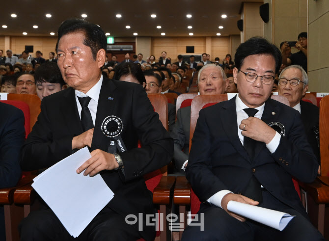 [포토] 어색한 여야 대표