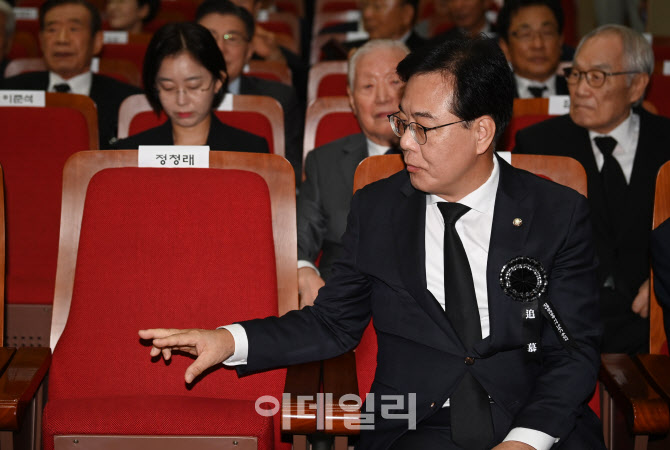 [포토] 김대중 전 대통령 추모식 참석한 송언석 위원장